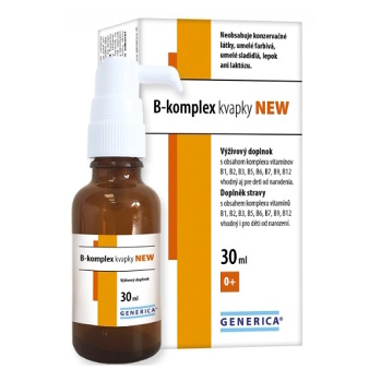 GENERICA B-komplex kvapky pre deti od narodenia 30 ml (Vitamín B)