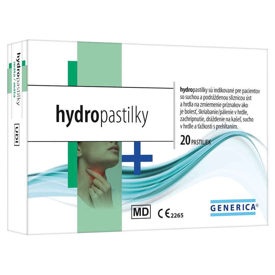 E-shop GENERICA Hydropastilky mäta 20 kusov