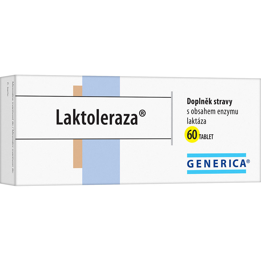 Generica Laktoleraza tablety na podporu trávenia laktózy 60 tbl kúpite na Mojalekaren.sk