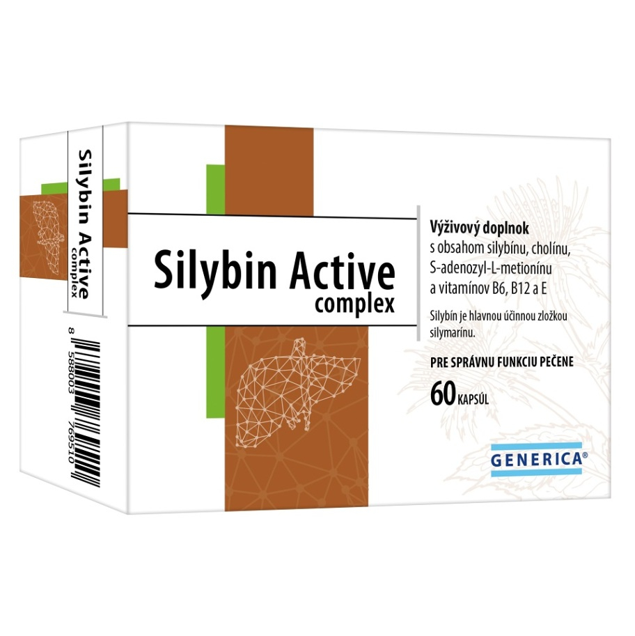 GENERICA Silybin Active complex 60 kapsúl kúpite na Mojalekaren.sk