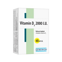 GENERICA Vitamín D3 2000 I.U. 60 kapsúl