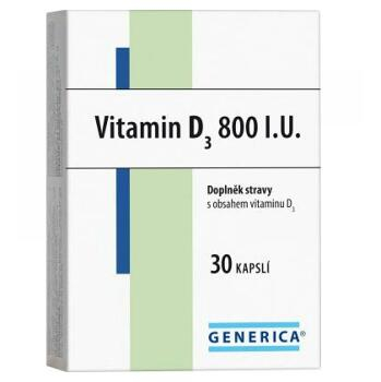 GENERICA Vitamin D3 - 800 I.U. 30 kapsúl
