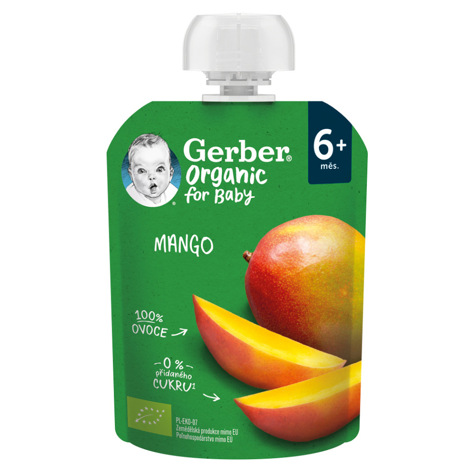 GERBER Kapsička mango 100% BIO 90 g 6m+ kúpite na Mojalekaren.sk