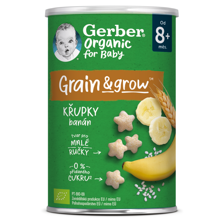GERBER Organic chrumky banánovej 35 g kúpite na Mojalekaren.sk