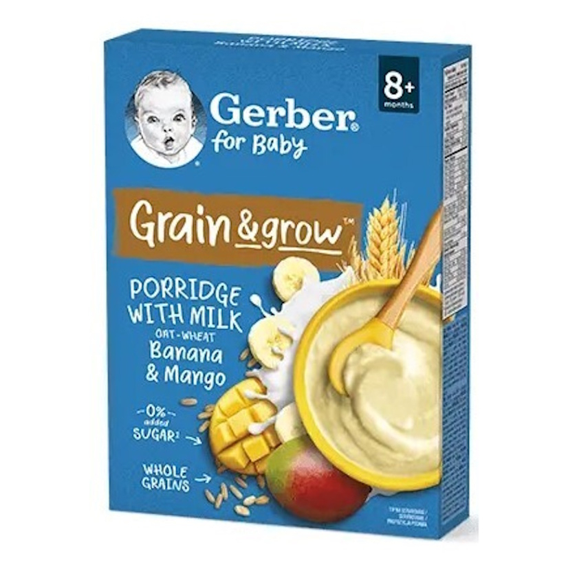 GERBER Mliečna kaša pšenično-ovsená banán a mango 200 g kúpite na Mojalekaren.sk