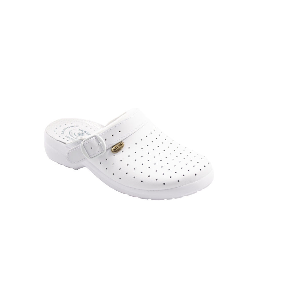 E-shop SANTÉ Comfort Air perforované zdravotné šľapky z pravej kože, Veľkosť obuvi: 37