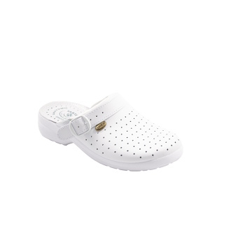 SANTÉ Comfort Air perforované zdravotné šľapky z pravej kože, Veľkosť obuvi: 37 (Pracovná ortopedická obuv)