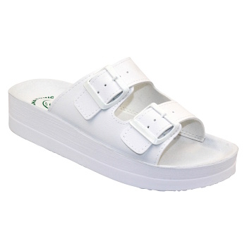 SANTÉ Birke šľapky biele, Veľkosť obuvi: 43 (Pracovná ortopedická obuv)