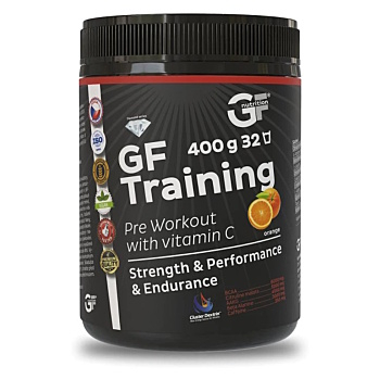 GF NUTRITION GF Training pomaranč 400 g, expirácie (BCAA)
