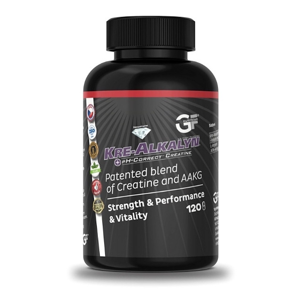 GF NUTRITION Kre-alkalyn + AAKG 120 kapsúl