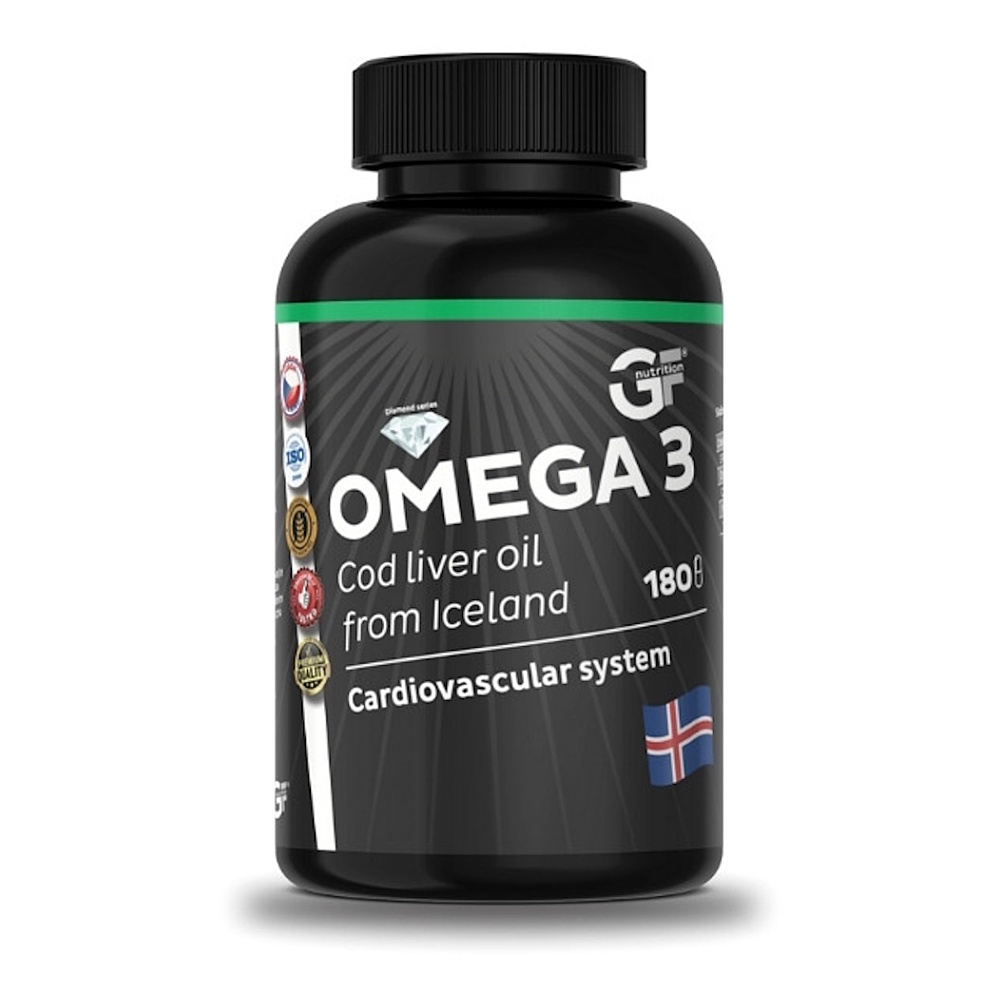 GF NUTRITION Omega 3 cod liver oil 180 kapsúl