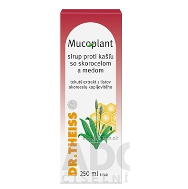 MUCOPLANT Sirup proti kašľu so skorocelom a medom 250 ml kúpite na Mojalekaren.sk