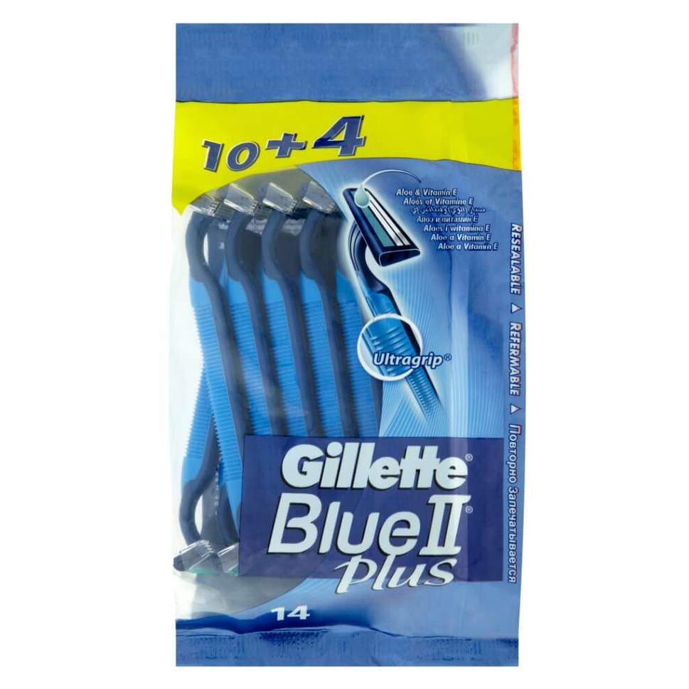 E-shop GILLETTE Blue II Plus holítko 10 + 4 ks