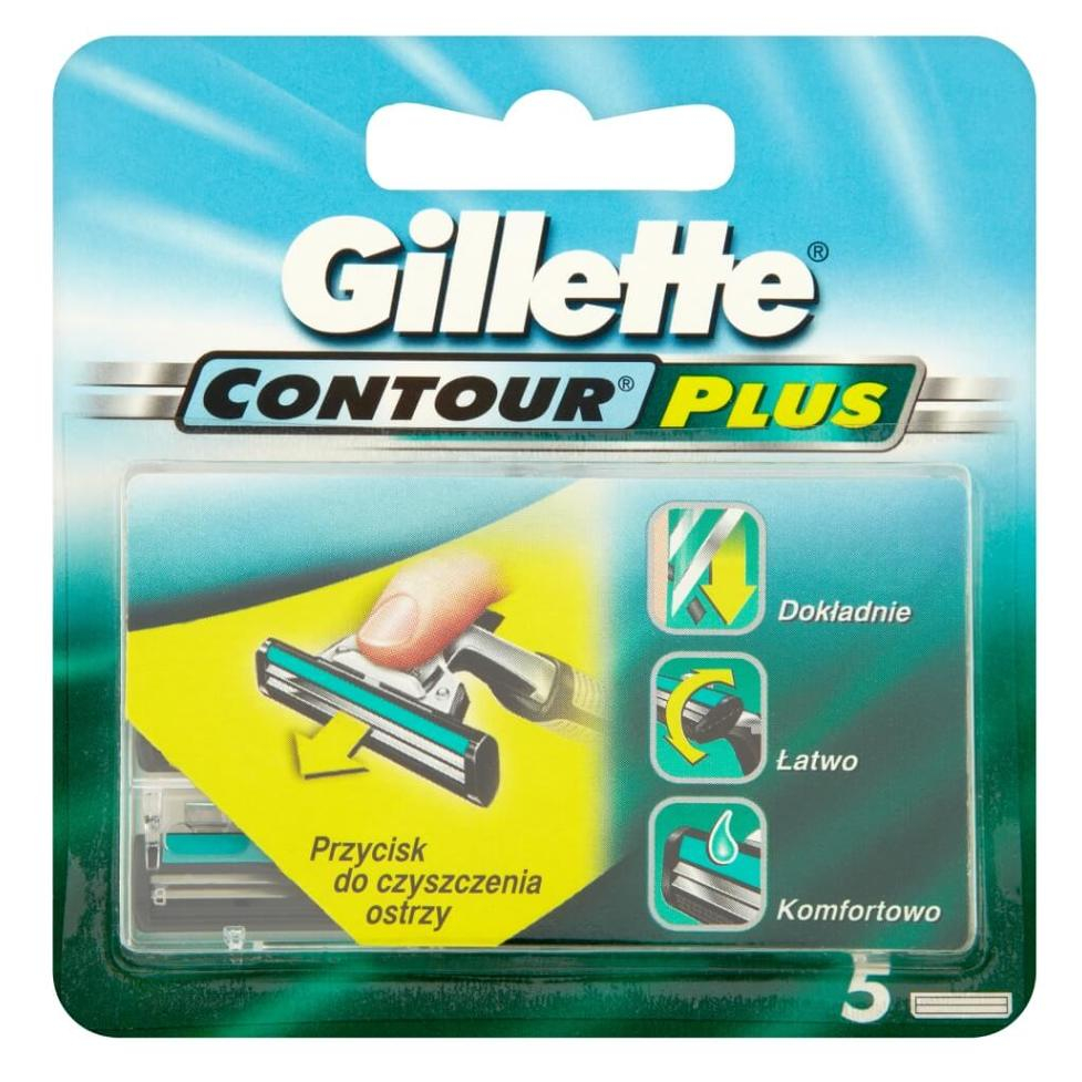 GILLETTE Contour Plus náhradné hlavice 5 ks