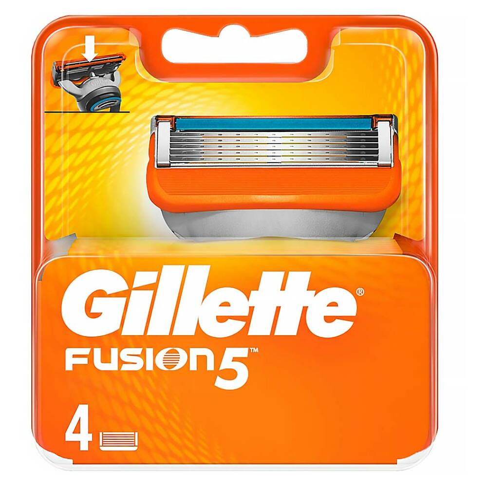 GILLETTE Fusion náhradné hlavice 4 kusy