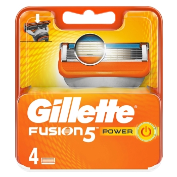 GILLETTE Fusion POWER náhradné hlavice 4 ks