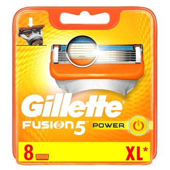 GILLETTE Fusion5 Power Náhradné hlavice pre mužov 8 ks