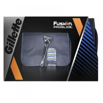 GILLETTE Fusion ProGlide Manual strojček + 3 náhradné hlavice + taška