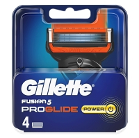GILLETTE Fusion ProGlide Power náhradné hlavice pre mužov 4 ks