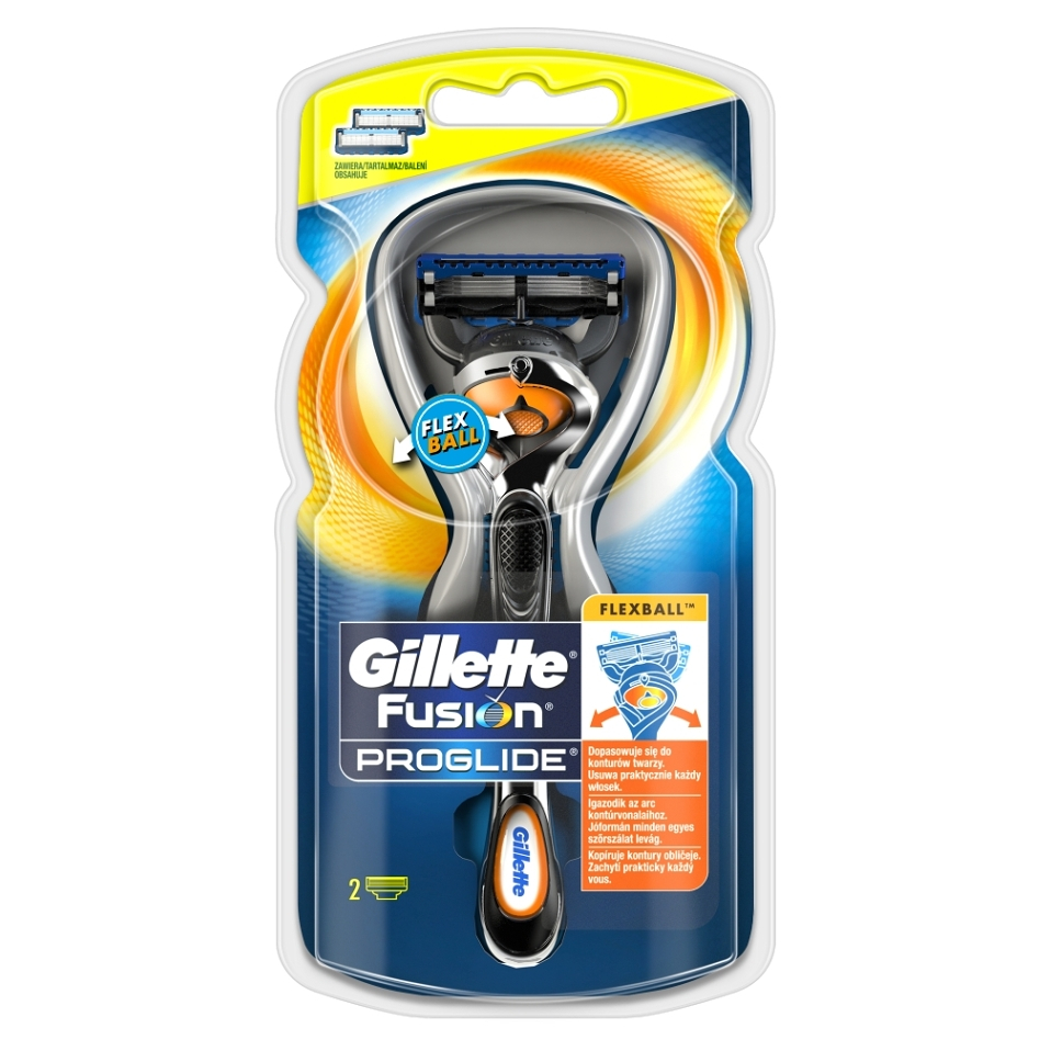 Gillette ProGlide Flexball holiaci strojček + náhradné hlavice 2ks