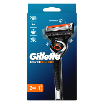Gillette ProGlide Flexball holiaci strojček + náhradné hlavice 2ks (Strojčeky s vymeniteľnou hlavicou)