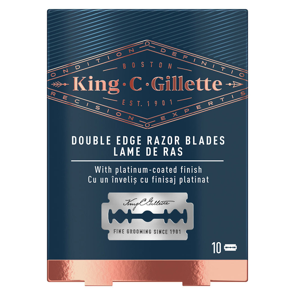 GILLETTE King Double Edge Náhradné žiletky 10 ks