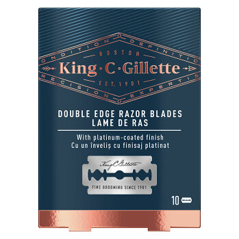 GILLETTE King Double Edge Náhradné žiletky 10 ks