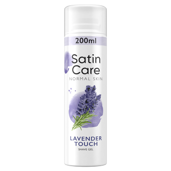 GILLETTE Satin Care Lavender Touch Gél na holenie 200 ml (Gély, krémy a peny na holenie)