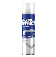 GILLETTE Series Sensitive Revitalizing Pena na holenie so zeleným čajom 250 ml