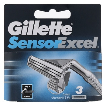 Gillette Sensor Excel 1ks (3 ks Náhradních hlavic)