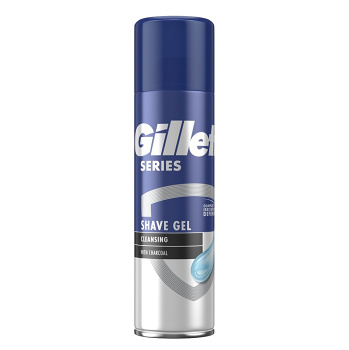 GILLETTE Series Cleansing Charcoal Gél na holenie s dreveným uhlím 200 ml (Peny na holenie a gély)