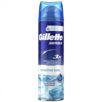 GILLETTE Series Sensitive Cool Gél na holenie pre mužov 200 ml