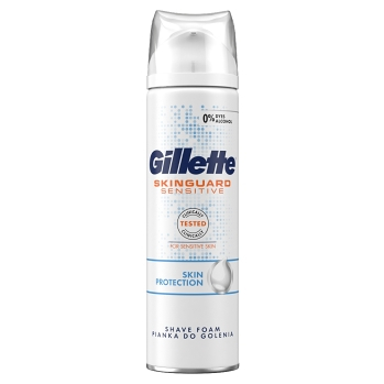 GILLETTE SkinGuard Sensitive Pena na holenie pre mužov 250 ml