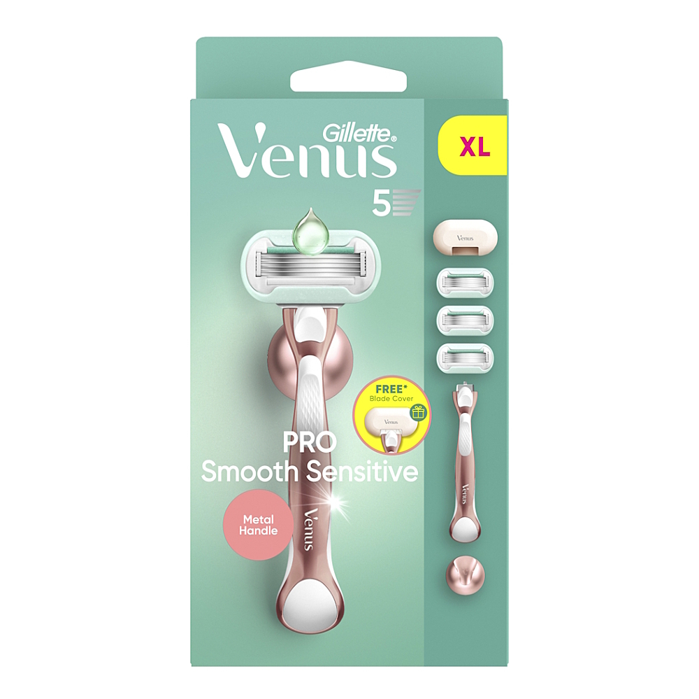 GILLETTE Venus Rose Gold Holiaci strojček pre ženy + Náhradné hlavice 3 ks