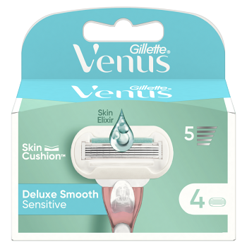 GILLETTE Venus Deluxe Smooth Sensitive Náhradné hlavice 4 ks