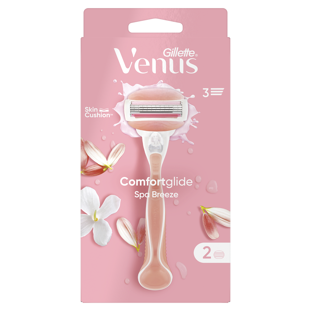 GILLETTE Venus Spa Breeze Holiaci strojček pre ženy + Náhradné hlavice 2 ks
