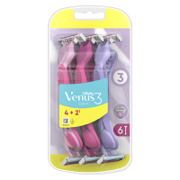 GILLETTE Venus3 Yellow Dámske pohotové holiace strojčeky 6 ks