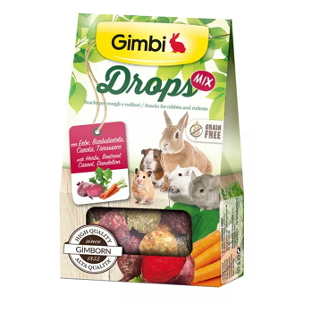 GIMBI Drops Grain Free pre hlodavce mix 50 g