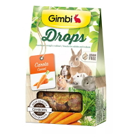 GIMBI Drops pre hlodavce s mrkvou 50 g