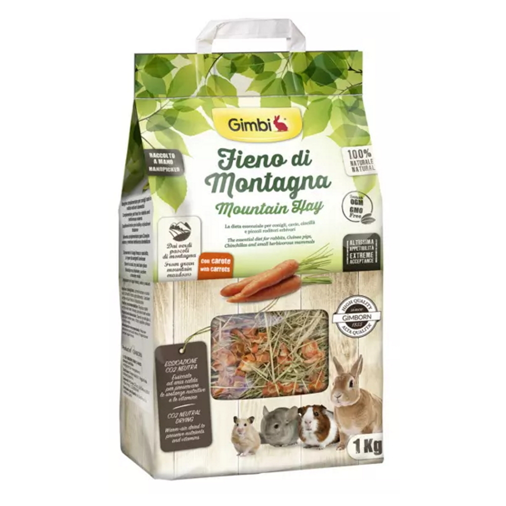 GIMBI Seno horské s mrkvou 1 kg
