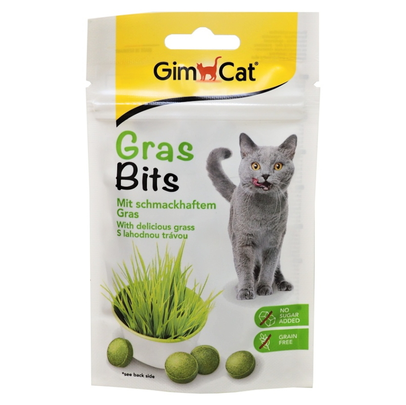 E-shop GIMCAT GrasBits Tablety s mačacou trávou 40 g