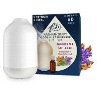 GLADE Aromaterapia Cool Mist Diffuser Moment of Zen 1 + 17,4 ml