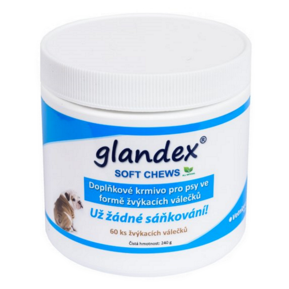 E-shop GLANDEX Soft Chews žuvacie valčeky pre psy a mačky 60 ks