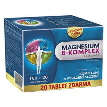GLENMARK Magnesium B-komplex 100+20 tabliet
