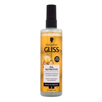 GLISS KUR express balsam oil nutrit, 200ml žltí