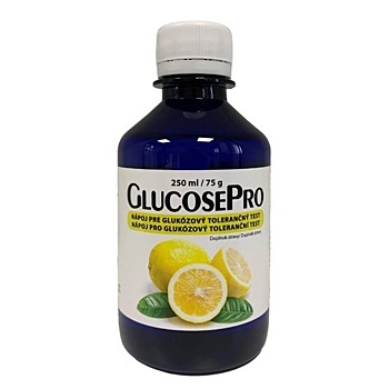 GLUCOSEPRO Nápoj na orálny glukózový tolerančný test citrón 250 ml (Pre diabetikov)