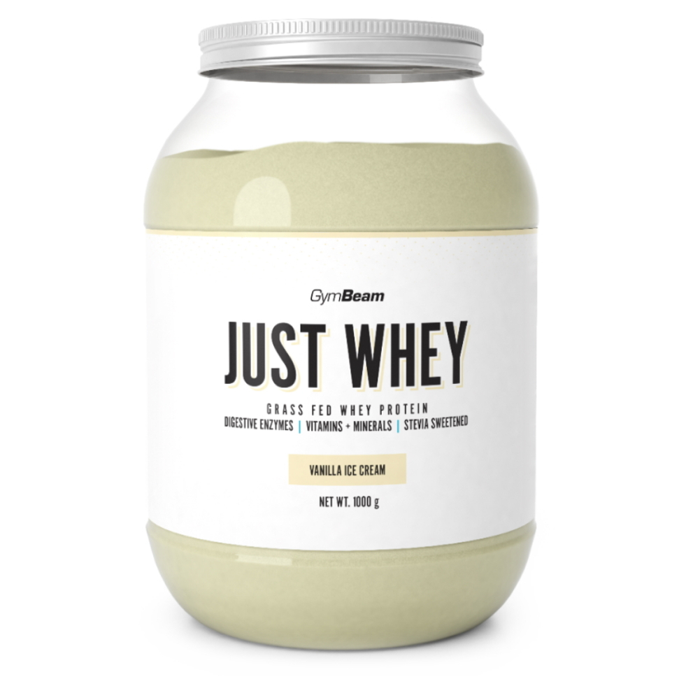 GymBeam Just Whey srvátkový proteín s tráviacimi enzýmami príchuť Vanilla Ice Cream 1000 g kúpite na Mojalekaren.sk