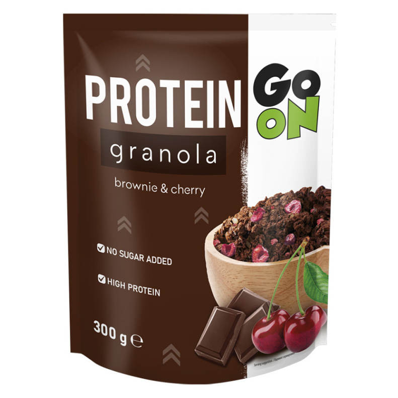 E-shop GO ON Proteínová granola brownie a cherry 300 g