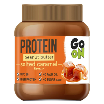 GO ON Proteínové arašidové maslo slaný karamel 350 g