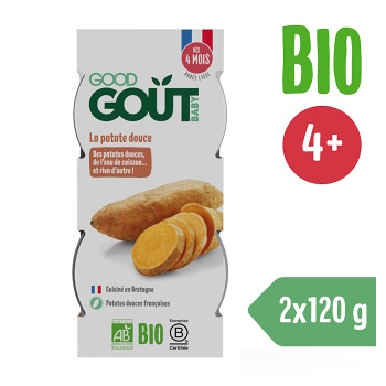 GOOD GOUT Bio batátové pyré  2 x 120 g (Zeleninové príkrmy) - BIO - obrázok 2/2